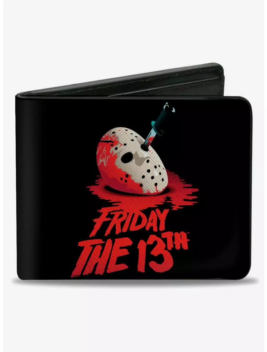 Friday The 13Th Vintage Jason Mask Poster Bifold Wallet 3 Friday The 13Th Vintage Jason Mask Poster Bifold Wallet