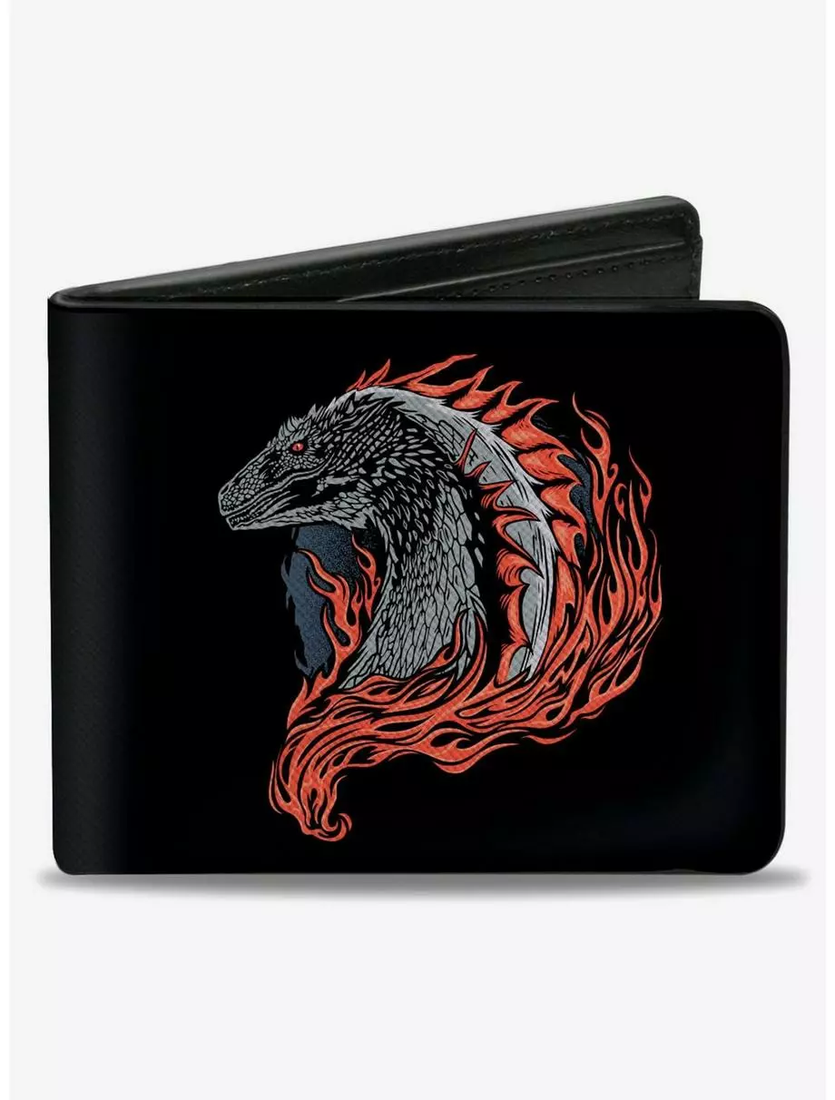 House Of The Dragon Flames Bifold Wallet 3 House Of The Dragon Flames Bifold Wallet