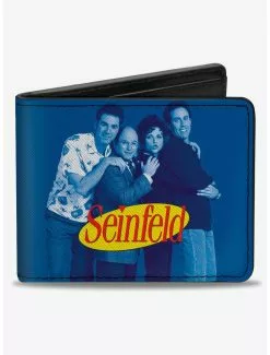 Seinfeld Group Pose A Show About Nothing Quote Bifold Wallet