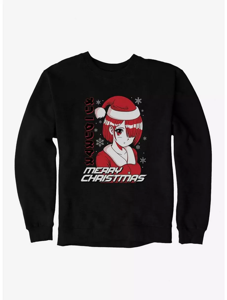 Christmas Anime Merry Christmas Sweatshirt 3 Christmas Anime Merry Christmas Sweatshirt