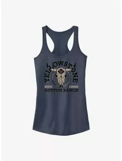 Yellowstone Skull Logo Girls Tank