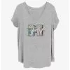 MTV Boombox Logo Girls T-Shirt Plus Size -Studio Ghibli Store 20409591 hi