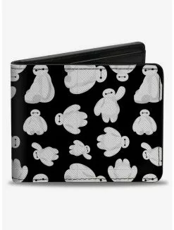 Disney Big Hero 6 Baymax Poses Scattered Bifold Wallet