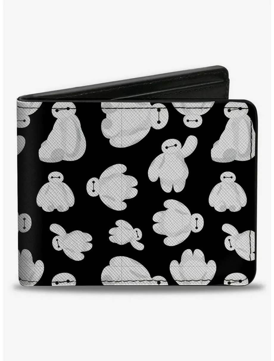 Disney Big Hero 6 Baymax Poses Scattered Bifold Wallet 3 Disney Big Hero 6 Baymax Poses Scattered Bifold Wallet