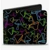 Mushroom Outlines Scattered Bifold Wallet -Studio Ghibli Store 20535237 hi