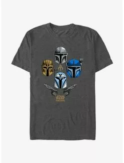 Star Wars The Mandalorian Helmets Held High T-Shirt