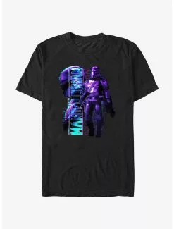 Star Wars The Mandalorian Mando Glitch T-Shirt