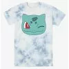 Pokemon Bulbasaur Wink Face Tie-Dye T-Shirt -Studio Ghibli Store 20667471 hi