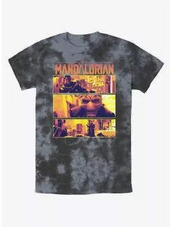 Star Wars The Mandalorian Pirates On Nevarro Standoff Tie-Dye T-Shirt