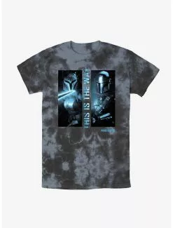 Star Wars The Mandalorian Dark Saber Tie-Dye T-Shirt
