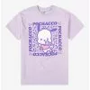 Pochacco Peace Icon Boyfriend Fit Girls T-Shirt -Studio Ghibli Store 20739744 hi