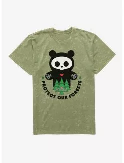 Skelanimals ChungKee Protect Our Forests Mineral Wash T-Shirt