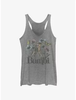 Disney Bambi Watercolor Floral Girls Tank