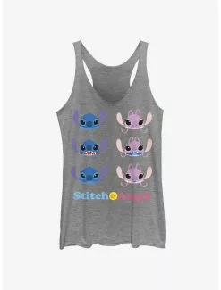 Disney Lilo & Stitch Angel & Stitch Faces Girls Tank