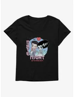 Universal Monsters Date Night Fang Out Girls T-Shirt Plus Size